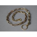 A 9ct Gold Necklace Having Fancy Box Link Chain, 13.4 gms