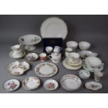 A Collection of English and Continental Ceramics to Include Cased Coalport Floral Pattern Milk and