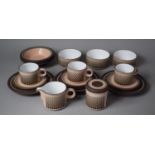 A Hornsea Breakfast Set to Comprise Plates, Saucers, Bowls, Milk, Lidded Sugar Pot etc