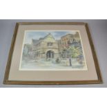 A Framed Limited Edition Sheila Webster Print, The Square, Shrewsbury, 38cm Wide