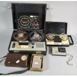 A Collection of Vintage Electronics to Include NASA Marine Depth Sounder, Tape Players, Radios and a