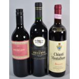 Five Bottles of Various Red Wine