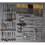 A Collection of Various Cutlery to include Examples by Elkington Etc, Kings Pattern Etc