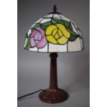 A Reproduction Tiffany Style Table Lamp, 39cm high