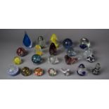 A Collection of Various Good Quality Glass Paperweights, 22 in total