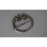 A Scottish Silver Pin Brooch by H&H Ltd, Edinburgh 1927