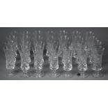 A Collection of Royal Brierley Cut Glass Bruce Pattern Sherry Schooners (28 in Total)