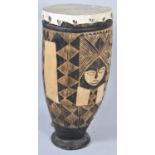 A Large African Drum, 71.5cm high