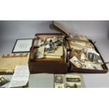 A Vintage Leather Case Containing Photographs and Printed Ephemera Relating to the Williams Family