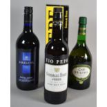 Three Bottles of Sherry to Include Croft Original, Harvest Bristol Cream and Tio Pepe Fino Muy Seco