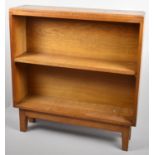 A Mid 20th Century Oak Two Shelf Open Bookcase, 82cm Wide