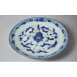 A 19th Century Chinese Blue and White Plate (Daoguang Period), Seal mark to Base 15cm Diameter