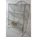 A Vintage Wire Kitchen Rack, "The Hygenic Vegetable and Fruit Rack", 41cm wide