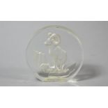 A Danbury Mint "Wildlife Crystals" Paperweight, No.12, Big Horn Ram, Made in West Germany,