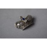 An Edward VII Novelty Coronation Badge in the Form of a Jewelled Crown Chester 1901 AJS