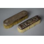 Two Silver Dressing Table Brushes, Birmingham Hallmarks