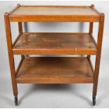 A Mid 20th Century Three Tier Trolley, 70cm long