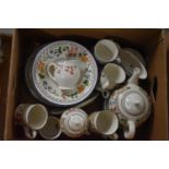 A Box of Calypso Pattern Breakfastwares