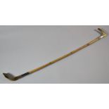 A Victorian Silver Banded Bone Handled Childrens Riding Crop, Birmingham 1873