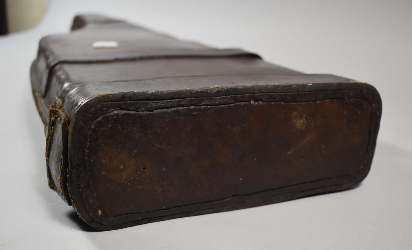 A 19th Century Leather Leg of Mutton Shotgun Case, 86cm Long - Image 2 of 4