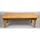 A Modern Pine Rectangular Coffee Table, 120cm wide