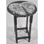 A Painted Barley Twist Occasional Table, 46cm Diameter