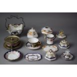 A Collection of Noritake Gilt Decorated Porcelain to include Sweet Meat Dish on Silver Plated Stand,