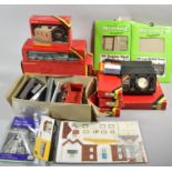 A Collection of Various Hornby OO Gauge Buildings, Controller, Accessories, Premade Cardboard