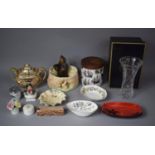 A Collection of Ceramics to include Sylvac Flambe Style Dish with Silhouetted Horse Design (Chip