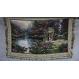 An American Woven Throw by Thomas Kinkade