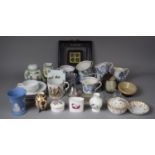 A Collection of Ceramics to include Royal Crown Derby Imari Ovoid Vase supported on Tripod