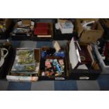 Three Boxes of Board Games, Card Games, Jigsaw and Books