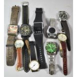 A Collection of Various Gents Wrist Watches to Include Majex Mechanical, Sekonda, Velvet etc