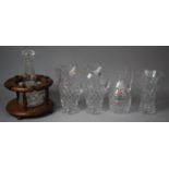 A Collection of Royal Brierley Bruce Pattern Cut Glass to Include Clarentine Jug, Two Water Jugs,