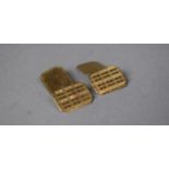 A Pair of 9ct Gold Gents Cufflinks, 2.9g