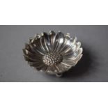 A Silver Ring Dish on Ball Feet in the Form of a Flower, Birmingham 1904