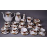 A Collection of Royal Albert Old Country Roses Teawares to comprise (32 Pieces) Saucers, Cups,