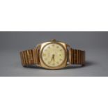 A Gents Avia Yellow Metal Cased Wrist Watch with 15 Jewel Movement (Working)