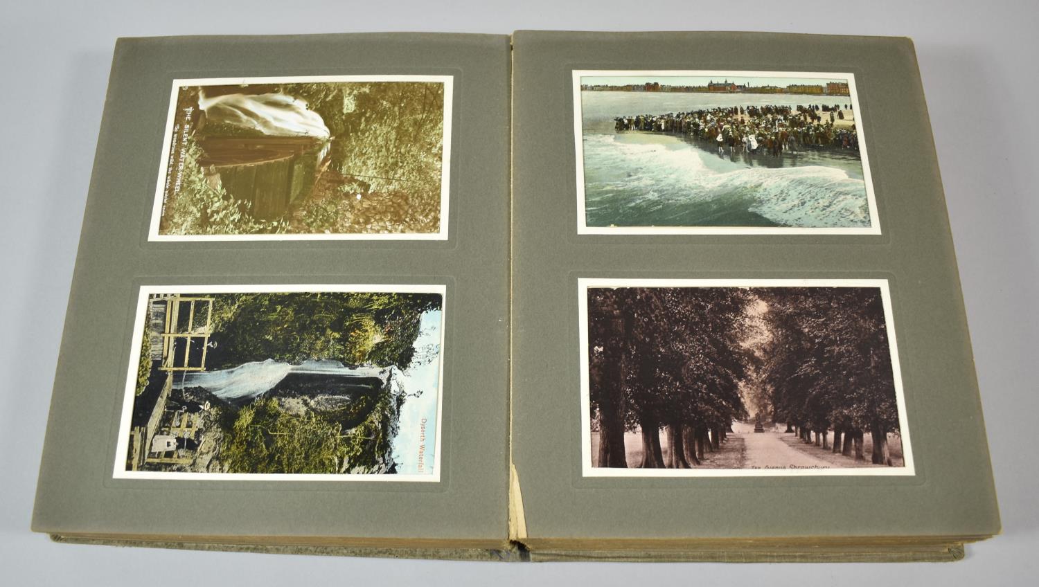 An Early 20th Century Postcard Album Containing Mixed, Coloured and Monochromed Postcards, WWI Silk, - Image 3 of 3