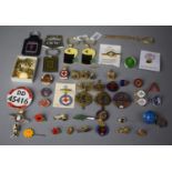 A Small Collection of Enamelled and Other Badges, Keyrings etc