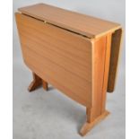 A Mid 20th Century Formica Topped Drop Leaf Kitchen Table, 76cm wide