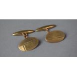 A Pair of 9ct Gold Cufflinks, 4.5g, Birmingham Hallmark