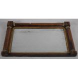 A Late 19th Century Rosewood Overmantle Mirror, 90cm long