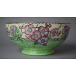 A Mid 20th Century Maling Floral Pattern Bowl