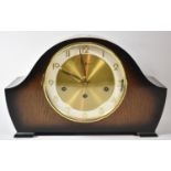 A Mid 20th Century Bentima Westminster Chime Oak Cased Mantle Clock, 36cm wide