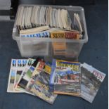 A Box Containing Railway Modeller Magazines, British Railway Modelling Magazines, Inland Waterway