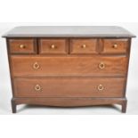 A Stag Mahogany Bedroom Chest of Four Short and Two Long Drawers, 105cm wide