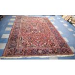 A Fine Persian Handmade Heriz Carpet, 357x250cm