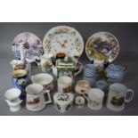 A Collection of Various Ceramics to Include Portmeirion Lidded Heart Shaped Box, Jugs, Sadler