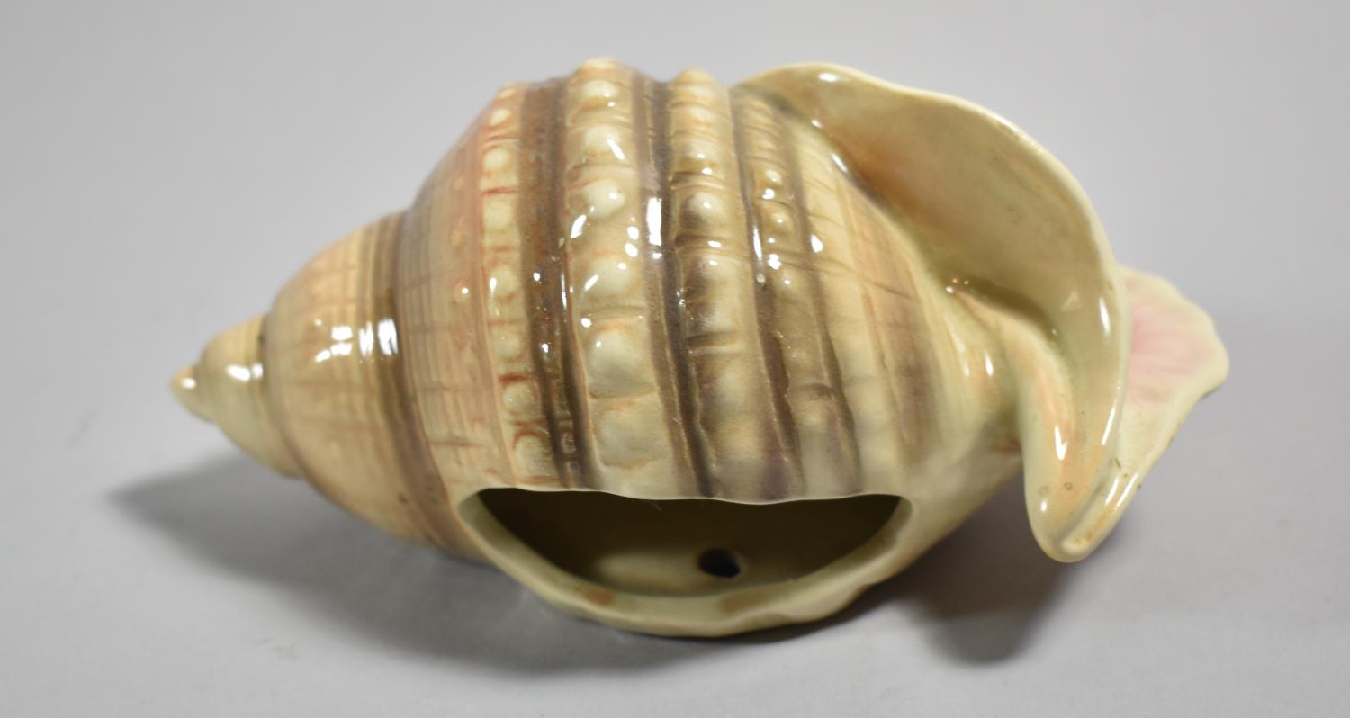 A West German Pottery Seashell Wall Pocket, Perfect Condition, 14cms Wide - Image 2 of 3